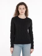 Tommy Hilfiger Gebreide trui SOFT WOOL CABLE C-NK met kabelpatroon, va...
