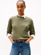 Tommy Hilfiger Trui met ronde hals CO CABLE C-NK LS SWEATER