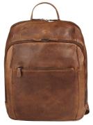 Piké Laptoprugzak echt leer, made in italy