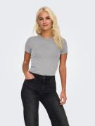 Only Shirt met korte mouwen ONLVAL – Basic-shirt met stretchcomfort vo...