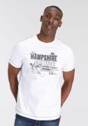 DELMAO T-shirt Korte mouw, casual pasvorm, met stijlvolle print, ronde...