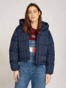 Tommy Jeans Curve Gewatteerde jas JW ASPEN PUFFER EXT met hoge kraag, ...