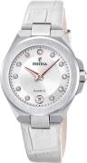 Festina Kwartshorloge Mademoiselle Horloge, dameshorloge, leren band, ...