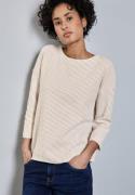 STREET ONE Trui met 3/4 mouwen met gestreept patroon