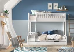 Vipack Stapelbed Scott, massief dennenhout, stevig gebouwd, Made in Eu...