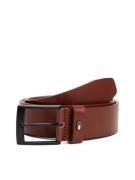 Tommy Hilfiger Leren riem ADAN 3.5 EXT Metalen logopatch, eenvoudige d...