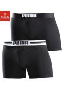 PUMA Boxershort Placed Logo met rekbare comfortboord (2 stuks, Set van...