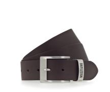 MUSTANG Leren riem Fijne nerf, vintage karakter, 4 cm