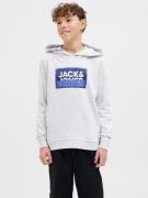 Jack & Jones Junior Hoodie JCOLOGAN SS24 PRINT SWEAT HOOD SN JNR