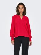 Only Shirt ONLMETTE V-NECK LS SMOCK TOP NOOS WVN