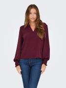 Only Shirt ONLMETTE V-NECK LS SMOCK TOP NOOS WVN