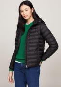 Tommy Hilfiger Gewatteerde jas LW PADDED GLOBAL STRIPE JACKET met glob...
