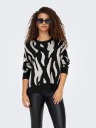 Only Gebreide trui ONLMONTANA LS JQ LOOSE O-NECK CC KNT