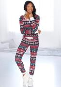 Lascana Pyjama met kerstachtig motief (2-delig, 1 stuk)
