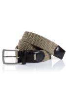 MONTI Gevlochten riem Hamburg 3,5 cm breed, elastische vlechtriem, cas...