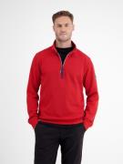 Lerros Sweatshirt LERROS effen brei troyer voor heren