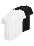 Jack & Jones T-shirt JJENOA TEE SS CREW NECK 5PK MP NOOS (5-delig, Set...