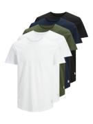 Jack & Jones T-shirt JJENOA TEE SS CREW NECK 5PK MP NOOS (5-delig, Set...