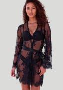 Lascana Kimono van prachtige eyelash-kant, sexy lingerie, verleiding o...