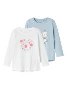 Name It Shirt met lange mouwen NMFVIOLET 2P LS LOOSE TOP (set, 2-delig...