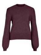 Vila Trui met ronde hals VIRIL TURTLE-NK BALLOON L/S TOP - NOOS
