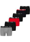 PUMA Boxershort PUMA MEN EVERYDAY BOXER 6P ECOM Elastische logotailleb...