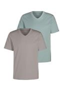 KangaROOS T-shirt Regular fit Vrijetijdsshirt met korte mouwen, V-hals...