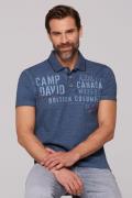 CAMP DAVID Poloshirt korte mouw, met print en borduursels