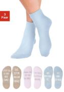 Arizona Wellness-sokken met antislip in de vorm van een spreuk (set, 3...