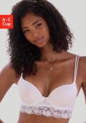 Vivance Push-up-bh met beugel en kant langs de onderborst, sexy linger...