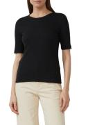 s.Oliver T-shirt geribbeld en met stretch