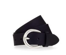 MUSTANG Leren riem Sluiting in gepolijst zilverkleur, 3,5 cm breed (1 ...