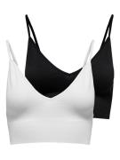 Only Bustier ONLVICKY – BH-tops met geribbeld detail in 2-pack (2-deli...