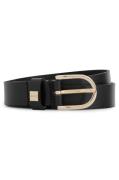 Boss Leren riem Scarlet B. 2,5cm N-R met goudkleurige sluiting en boss...