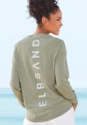 Elbsand Longsleeve Tira met logoprint op de rug, shirt met lange mouwe...