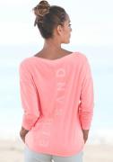 Elbsand Shirt met lange mouwen Raina met logoprint op de rug, longslee...