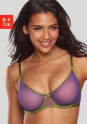 Vivance T-shirt-bh van zacht mesh in transparante look, sexy lingerie