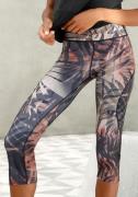 active by Lascana Caprilegging Tropical met abstracte palmenprint