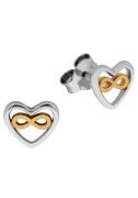 Firetti Oorstekers Sieraad cadeau zilver 925 oorbellen hart infinity/l...