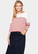 Saint Tropez Gebreide trui MilaSZ R-neck Stripe