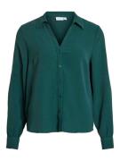 Vila Blouse met lange mouwen VIJOSA L/S V-NECK SHIRT - NOOS