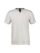 Lerros Henleyshirt LERROS effen serafino-shirt in grote maten