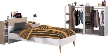 Parisot Tienerkamerset Parisot Aalborg 6 open planken als kledingkast ...