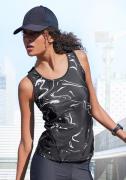 active by Lascana Functioneel shirt Black Marble Sportshirt met brede ...