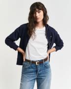 Gant Capuchonsweatvest SHIELD ZIP HOODIE Grafische GANT-borduursel op ...