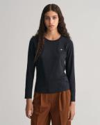 Gant Shirt met lange mouwen REG SHIELD LS T-SHIRT klein logoborduursel...