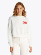 TOMMY JEANS Sweatshirt TJW RLX CRP TJ BUBBLE CREW met grote logoprint ...
