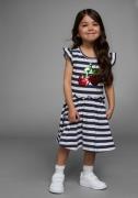 KIDSWORLD Jerseyjurk Met pailletten voor kleine meisjes feestelijk, kn...