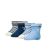 Tommy Hilfiger Sokken TH BABY SOCK 4P FOLD OVER STRIPE ECOM (Set van 4...
