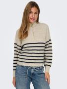 Only Gebreide trui ONLTOKYO L/S ZIP PULLOVER KNT NOOS